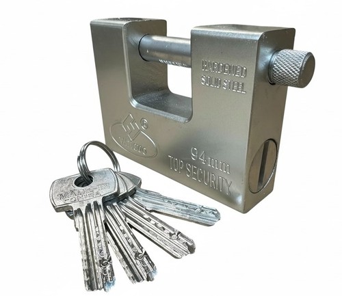Rectangular 94mm padlock - rectangular,
