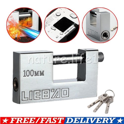100mm heavy duty padlock 3 - heavy, w/3